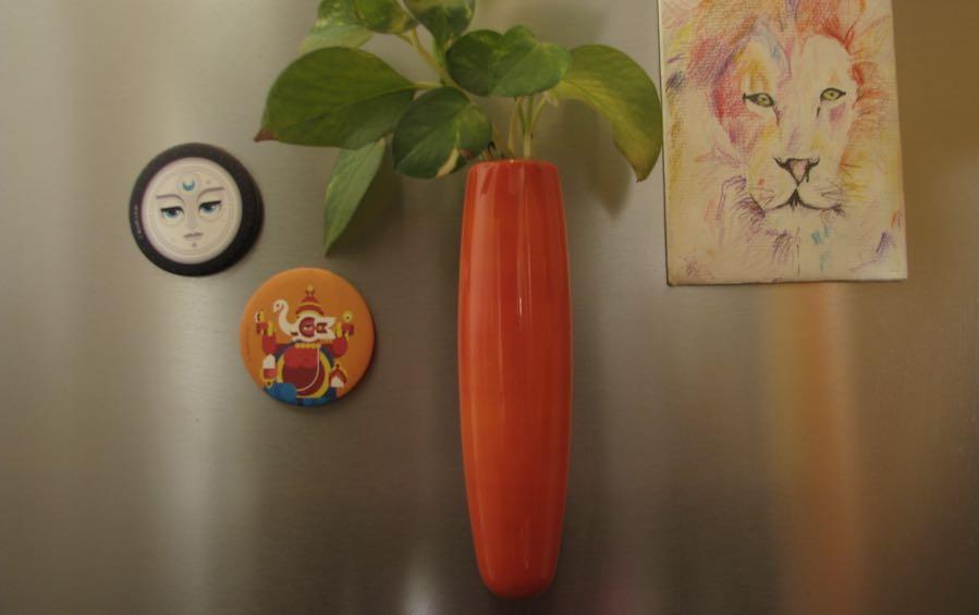 MAGNETIC FRIDGE VASE - vases - indic inspirations