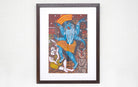 Mahakali | Bengal Patachitra Painting | A3 Frame - paintings - indic inspirations