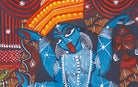 Mahakali | Bengal Patachitra Painting | A3 Frame - paintings - indic inspirations