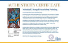 Mahakali | Bengal Patachitra Painting | A5 Frame - paintings - indic inspirations