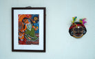 Manasa Devi | Bengal Patachitra Painting | A4 Frame - paintings - indic inspirations