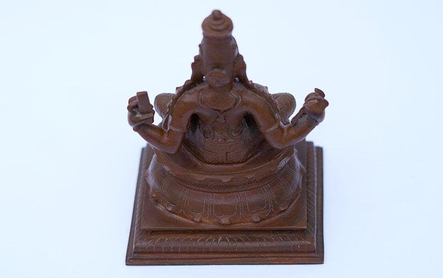 MEDITATING SARASWATI Goddess Idol 8" - Sculptures - indic inspirations