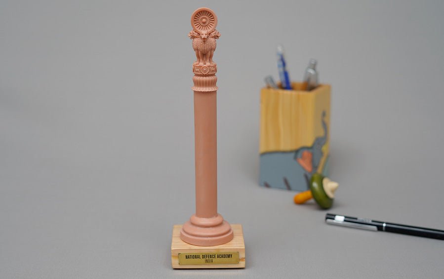 NDA Ashoka Pillar - Desk showpiece - indic inspirations