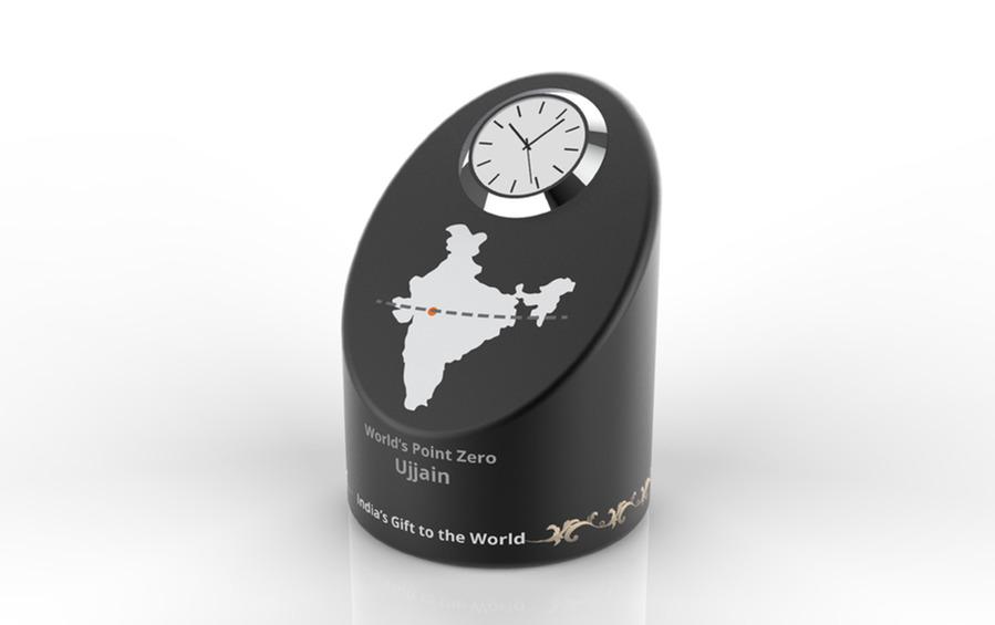 O Point - UJJAIN Prime Meridian Clock - Desk clocks - indic inspirations