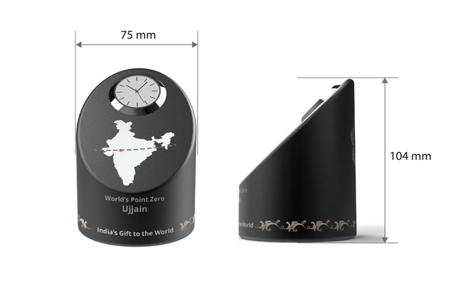 O Point - UJJAIN Prime Meridian Clock - Desk clocks - indic inspirations