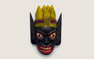 Open Mouth Devil Wooden Mask - Masks - indic inspirations