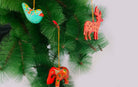 Paper Mache Hanging Bird and Animals Set of 3 - Christmas Gift Sets - indic inspirations