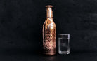 Pure Copper Hammered Water Bottle - Water Bottles - indic inspirations