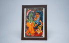 Ram, Sita, Lakshman | Bengal Patachitra Painting | A5 Frame - paintings - indic inspirations