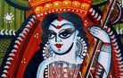 Saraswati | Bengal Patachitra Painting | A5 Frame - paintings - indic inspirations