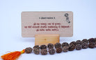 SHANTI MANTRA Desk Plaque on Wood - Desk plaques - indic inspirations