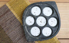 Soapstone Paddu Tawa- 7 Holes - Cookware - indic inspirations