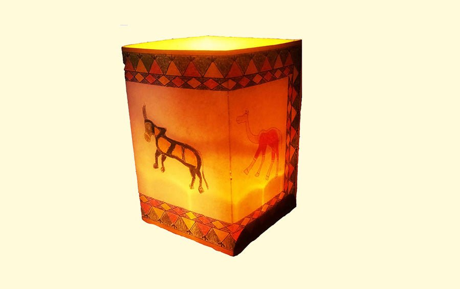 T-lite Holder Making DIY Kit with Pithora Art - Craft Kit - indic inspirations