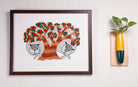 Tiger | Gond Painting | A3 Frame - paintings - indic inspirations