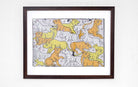 Tigers | Odisha Pattachitra Painting | A3 Frame - paintings - indic inspirations