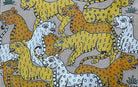 Tigers | Odisha Pattachitra Painting | A4 Frame - paintings - indic inspirations