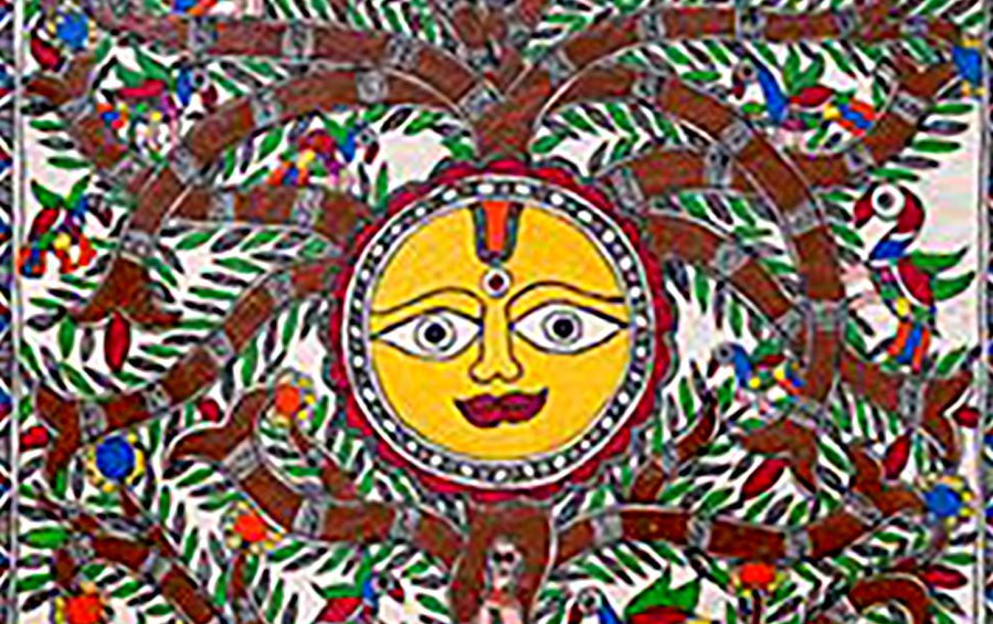 Tree of Life | Madhubani Painting | A3 Frame - paintings - indic inspirations