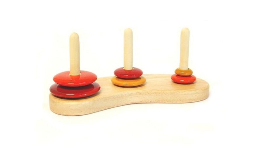 Wooden Tower of Hanoi - Wooden Puzzles - indic inspirations