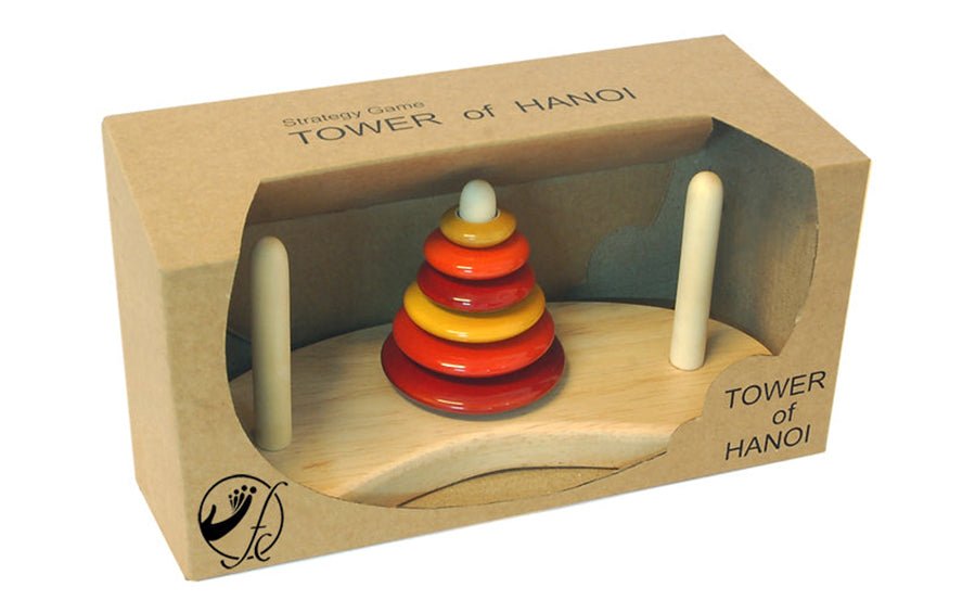 Wooden Tower of Hanoi - Wooden Puzzles - indic inspirations